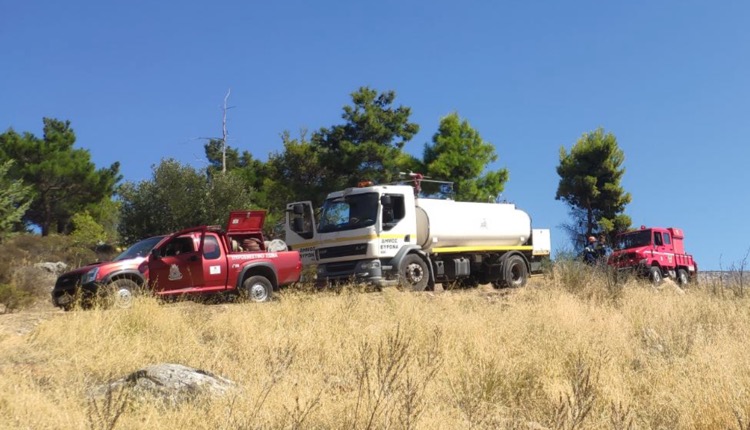 Πυρκαγιά στον λόφο Αράπη στον Βύρωνα