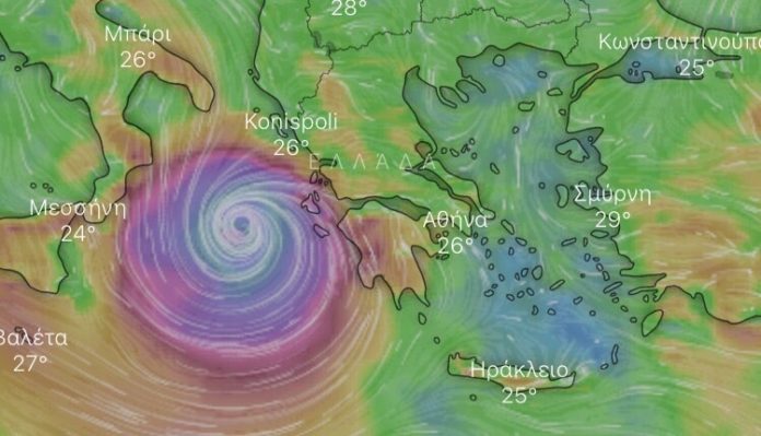 θυελλώδεις άνεμοι καταιγίδα Ζάκυνθο