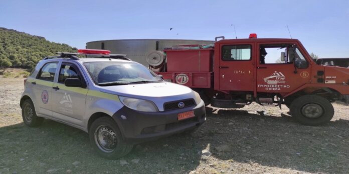 Επανέλεγχος και νέα πλήρωση από τον ΣΠΑΥ στις δεξαμενές ελικοπτέρων στα Γλυκά Νερά