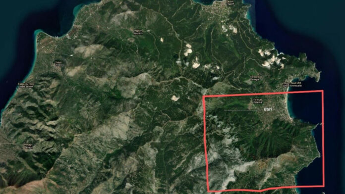 Ενεργοποίηση της Υπηρεσίας Copernicus για την άμεση χαρτογράφηση της Θάσου