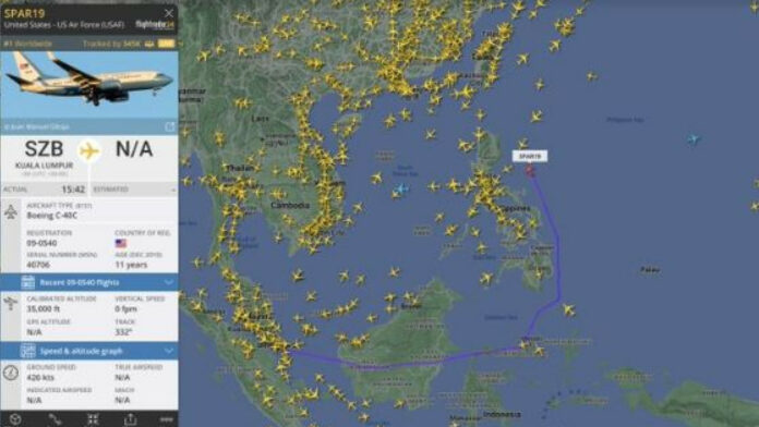 Παρακολουθώντας την πτήση της Πελόζι: Εκατοντάδες χιλιάδες άνθρωποι παρακολουθούν on line την SPAR19