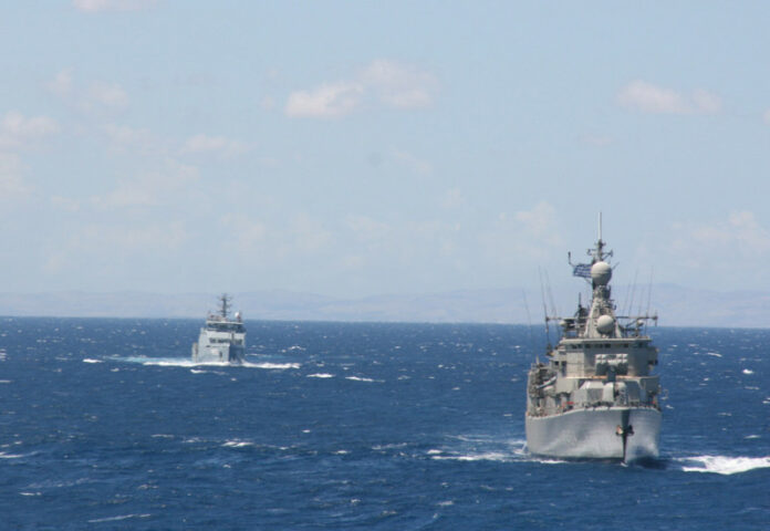 Συνεκπαίδευση μονάδων του στόλου με περιπολικό ανοικτής θαλάσσης της Τυνησίας