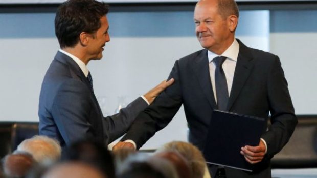 Τριντό: «Ιστορικό βήμα» με τη Γερμανία για παραγωγή και μεταφορά ανανεώσιμου υδρογόνου