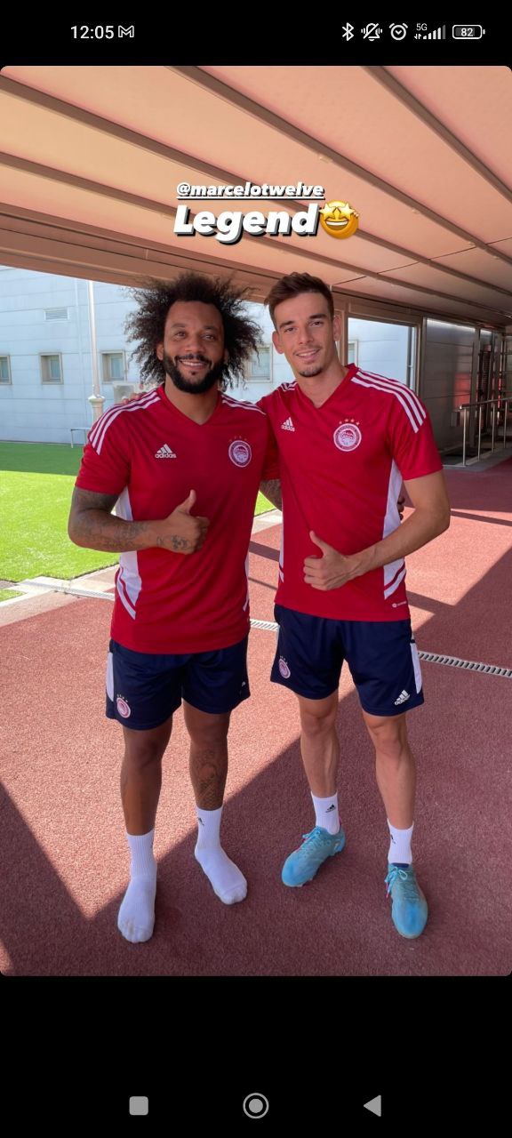 Η πρώτη προπόνηση του Μαρσέλο στον Ολυμπιακό