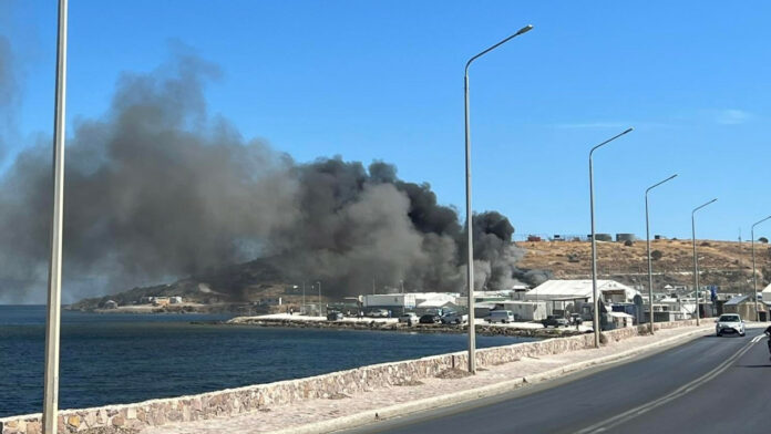 Λέσβος: Φωτιά στο ΚΥΤ του Καρά Τεπέ