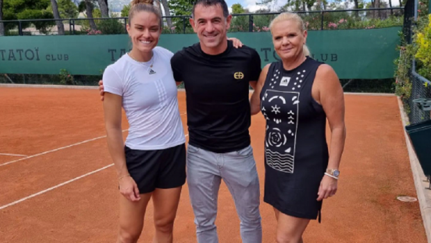 Ο Καραγκούνης επισκέφθηκε τη Σάκκαρη στην προπόνηση (pic)