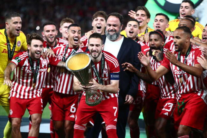 Ο Ολυμπιακός πρόσθεσε το αστέρι του ευρωπαϊκού τίτλου στο σήμα του