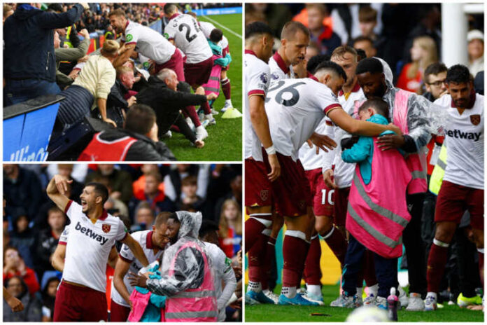 Οπαδοί καταπλάκωσαν ball boy στο Κρίσταλ Πάλας – Γουέστ Χαμ τη στιγμή των πανηγυρισμών! Δακρυσμένος και σαστισμένος ο πιτσιρικάς