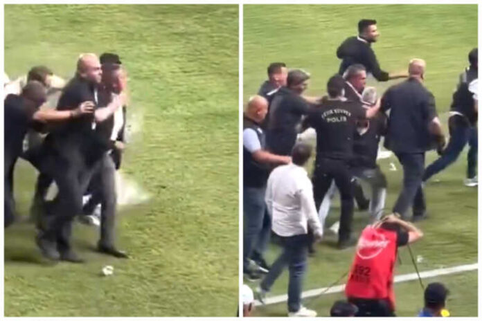 Επίθεση από διαπιστευμένο στον πρόεδρο της Φενέρμπαχτσε Αλί Κοτς και «βροχή» αντικειμένων στην έδρα της Γκαζιαντέπ