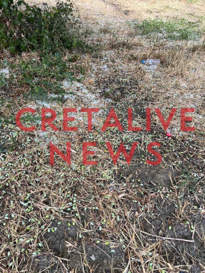 Κακοκαιρία – Κρήτη: Χαλάζι και ζημιές – Φωτογραφίες