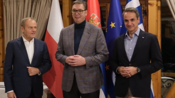 Κ. Μητσοτάκης και Αλ. Βούτσιτς επιβεβαίωσαν τις άριστες σχέσεις των δύο χωρών