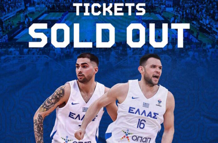 Ελλάδα – Μεγάλη Βρετανία: Sold out το ματς της Εθνικής μπάσκετ στην «PAOK Sports Arena»