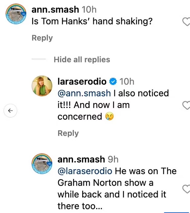 Τομ Χανκς: Ανησυχία για την υγεία του