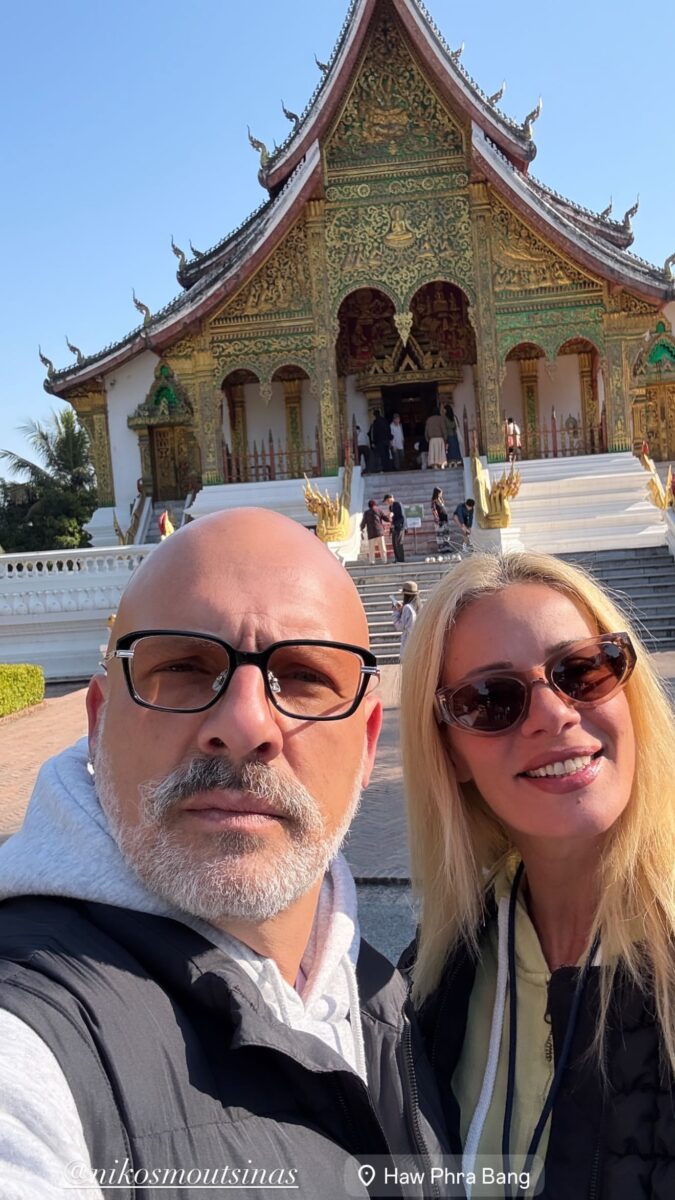 Νίκος Μουτσινάς και Ζέτα Μακρυπούλια «πετάχτηκαν» μέχρι το Λάος μετά τις διακοπές στο Βιετνάμ