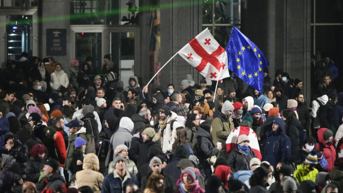 Σύλληψη ηγετών της αντιπολίτευσης κατά τη διάρκεια διαδήλωσης στη Γεωργία