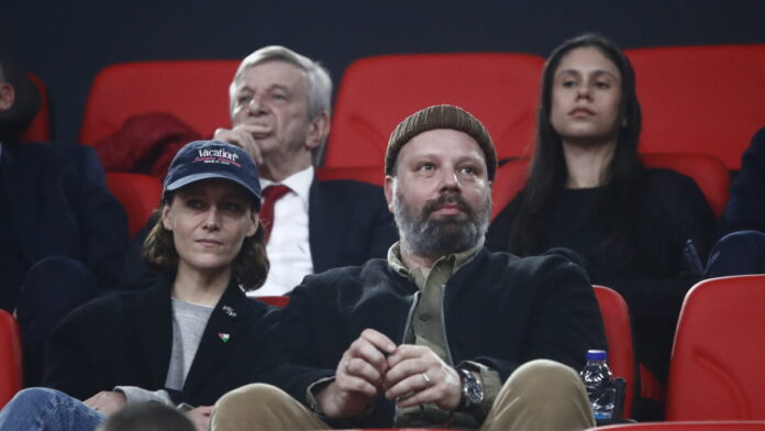 Ο Γιώργος Λάνθιμος στο ΣΕΦ για τον αγώνα της Euroleague