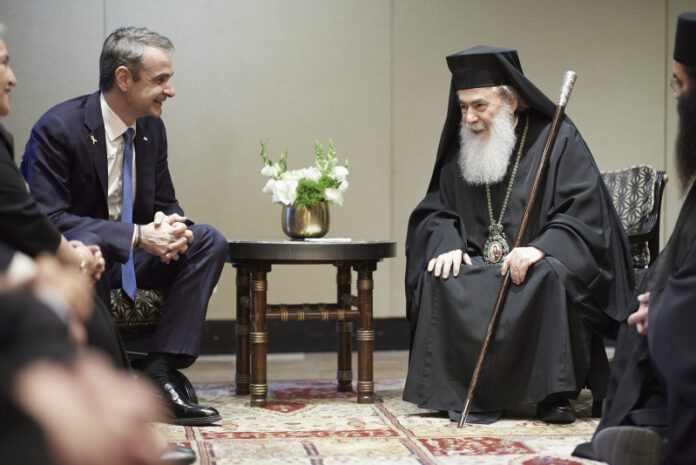 Μητσοτάκης: Συναντήθηκε στο ισραήλ με τον Πατριάρχη Ιεροσολύμων Θεόφιλο Γ’